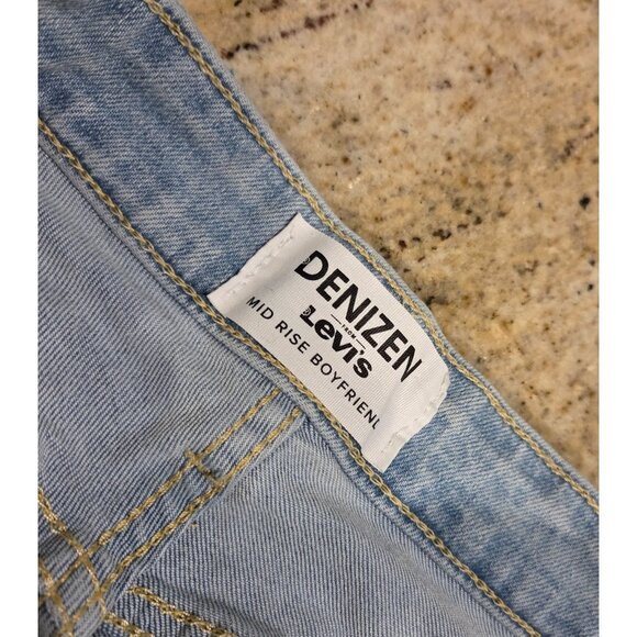 Levi's Denizen Mid Rise Boyfriend Jeans Distressed Raw Hem Denim Size 6 Pants - Picture 10 of 16